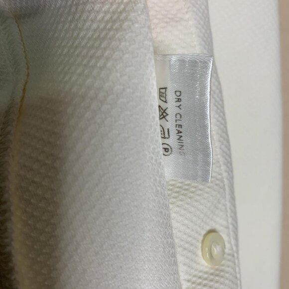 Loro Piana Cream Textured Button-Up Shirt – Size 4 / S (IT 40) - Picture 8 of 8